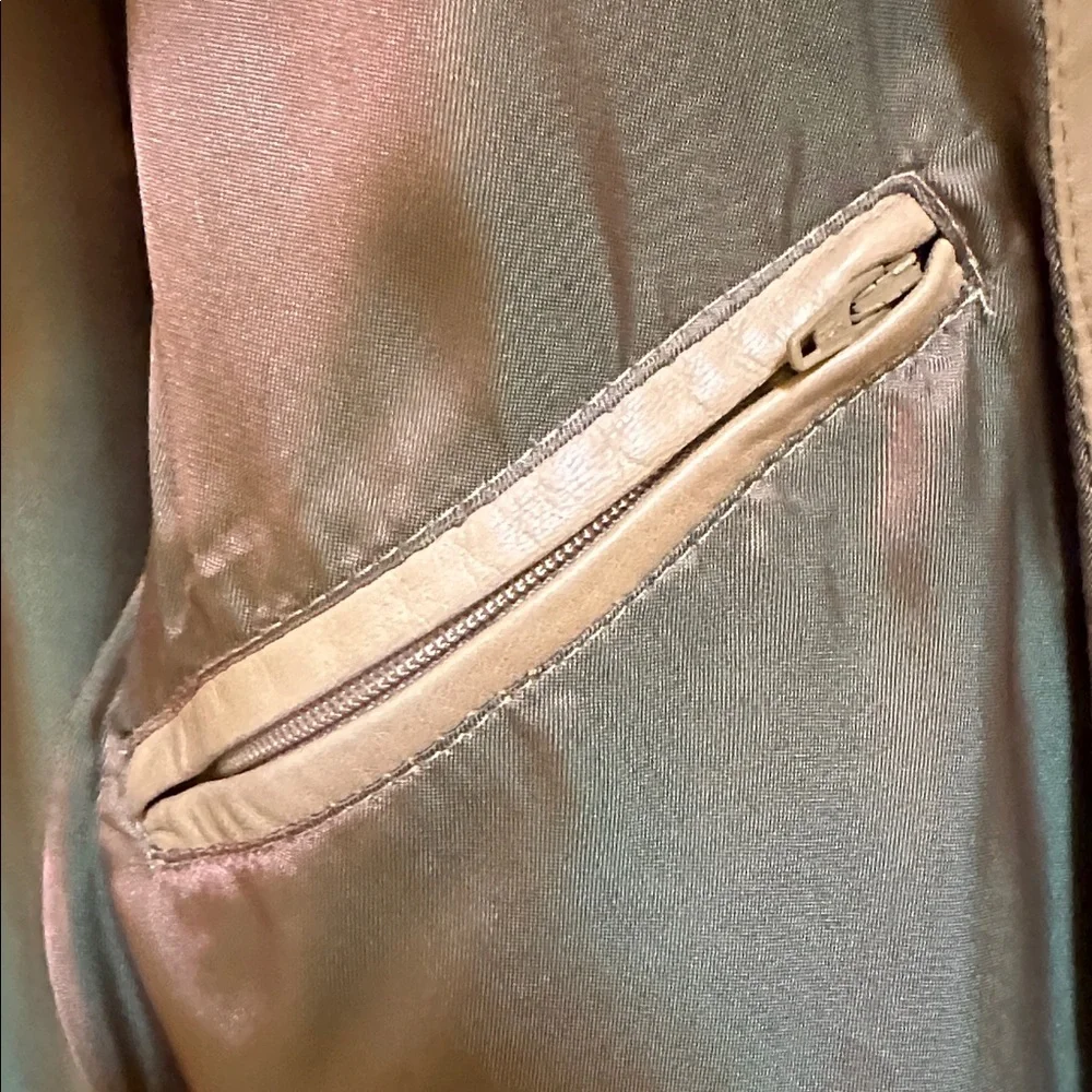 Bruno Magli Tan Leather Jacket - Picture 11 of 14